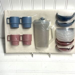 Tupperware Toys Mini Pitcher w/ Lid 4 Cups 4 Bowls w/ Lids Play Set NIP NEW‎